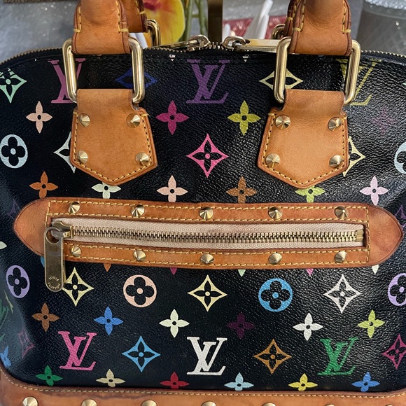 ‼️LOUIS VUITTON Murakami MULTICOLOUR ALMA BAG - Picture 7 of 14